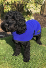Turtle Neck Coat, Cobalt Blue
